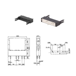 ZOCCOLO RELE' SIP 5P VERTICALE SPST-NO PCB