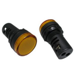 SEGNALATORE 230VAC LED GIALLO Diam. 29mm DA PANNELLO