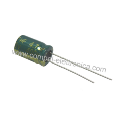 CONDENSATORE ELETTROLITICO 4,7uF 400V 105°C 8x13mm LOW IMPED.