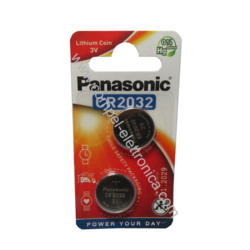 CR 2032 BATTERIA LITIO 3V PANASONIC 2PZ