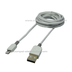 CAVO DA SPINA USB-A / APPLE LIGHTNING 8p PLACCATO 24K 480 Mbps 1MT