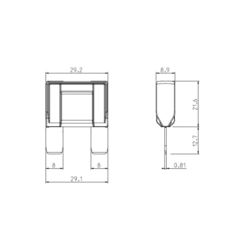 FUSIBILE A LAMA MAXI 80A 32V 29MM