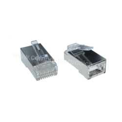 SPINA MODULARE RJ45 CORPO 8 CONTATTI 8 CAT6 SCHERMATA PASSANTE